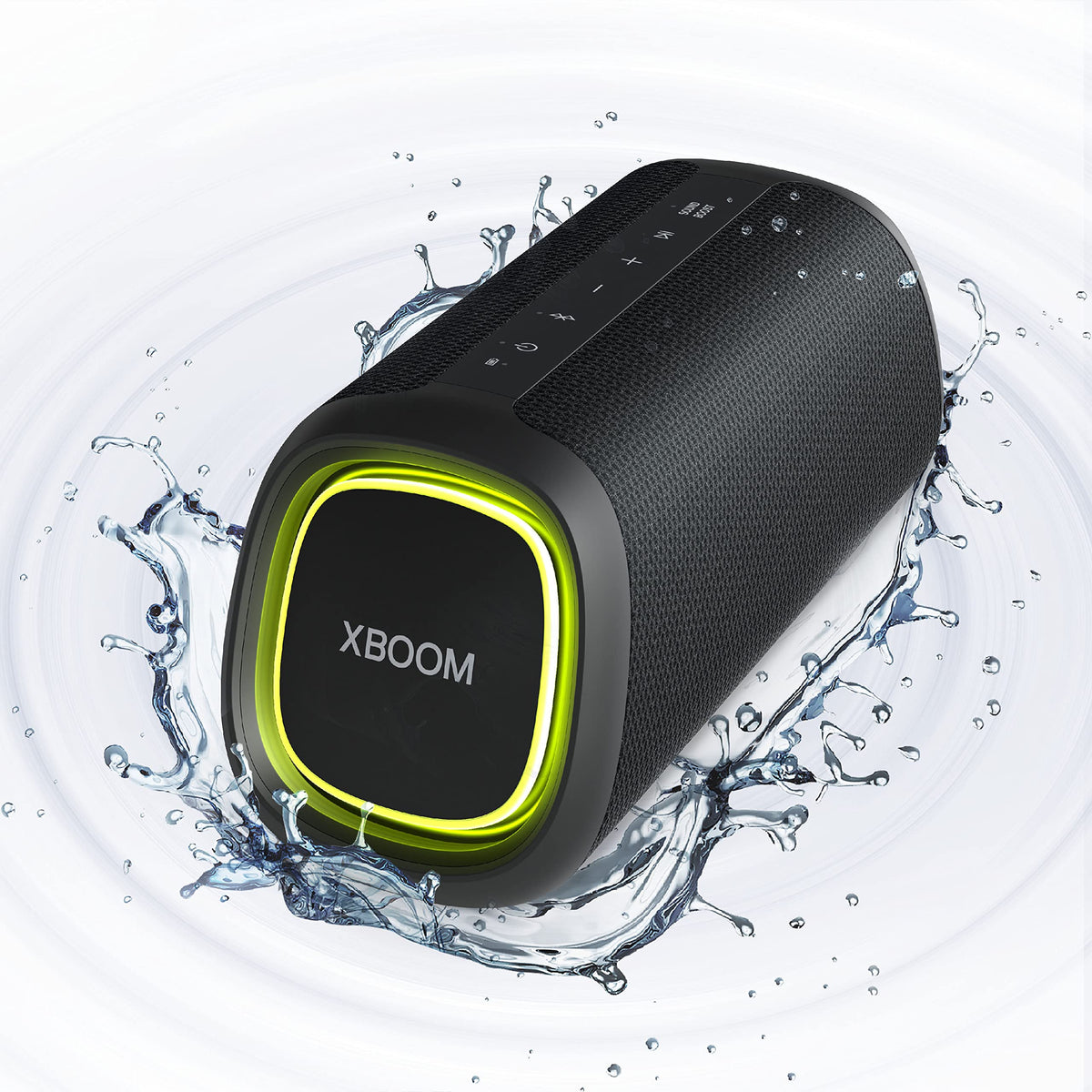 LG XG7QBK.DUSALLK Go Portable Bluetooth Speaker - LED Lighting and up to 24-Hour Battery Black