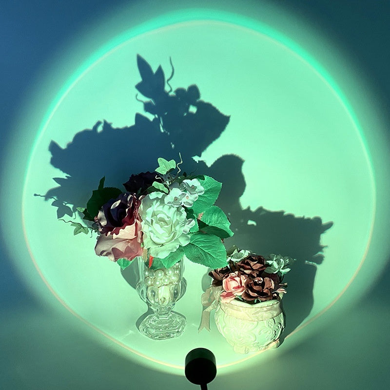 Sunset Sunset Rainbow Projection Lamp Creative USB Background Ambience Light